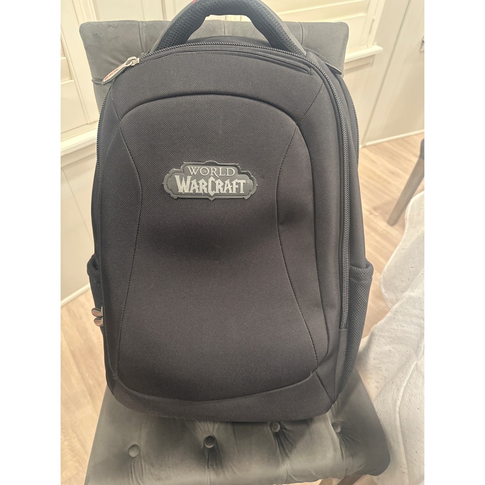 World of Warcraft XPS Gaming Backpack Black Laptop Bag 15 pockets RARE